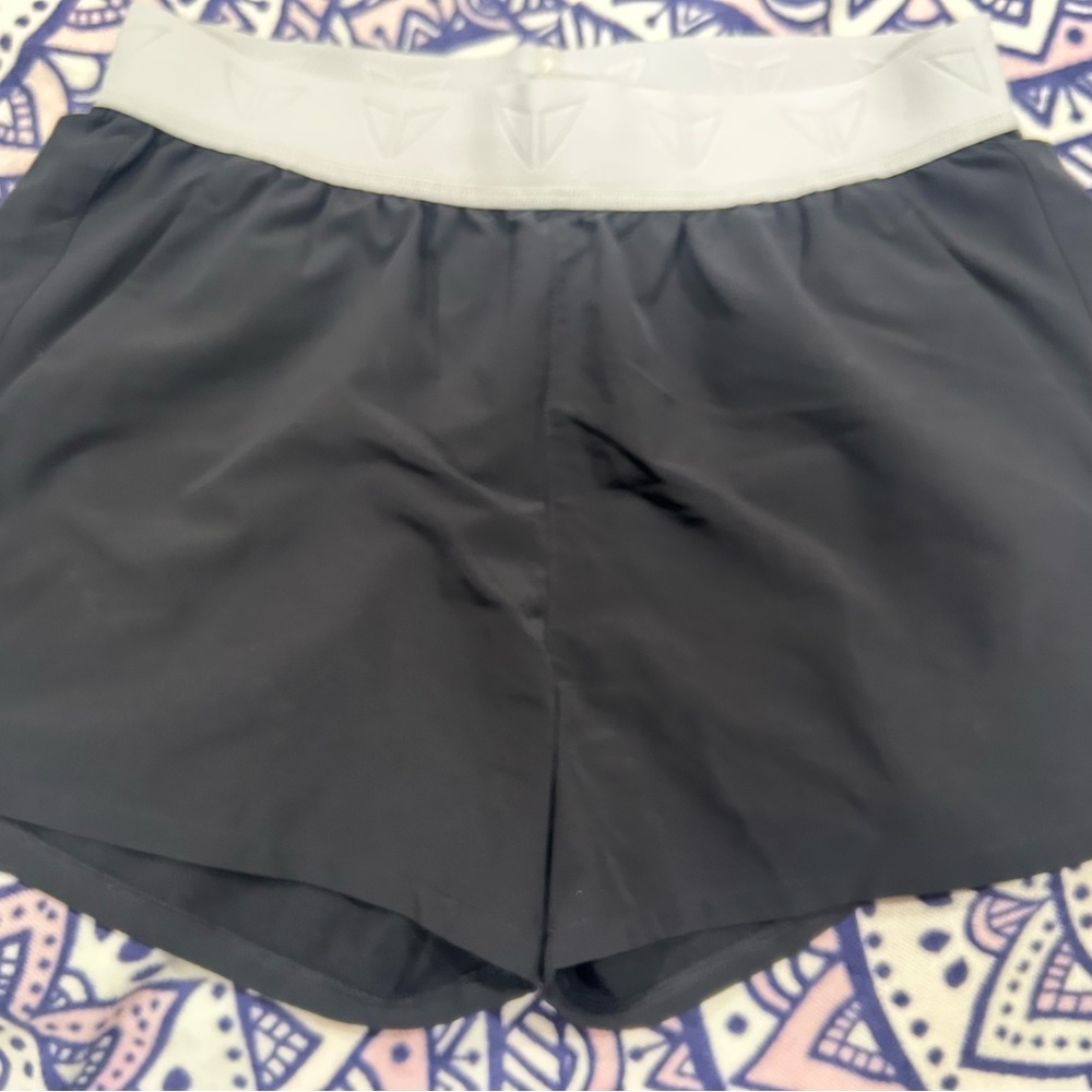 Michael Kors Black Shorts with Gray Waistband